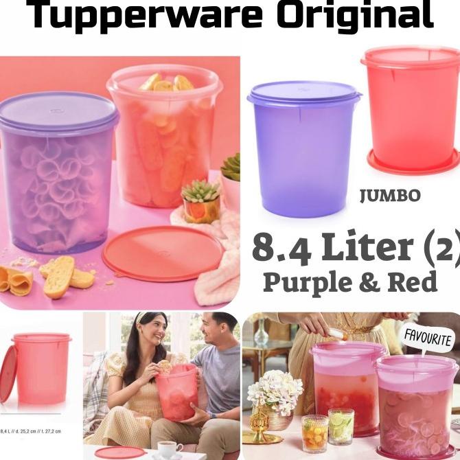 Tupperware Promo Toples Jumbo 10 Liter Canister Kerupuk Kembang Goyang