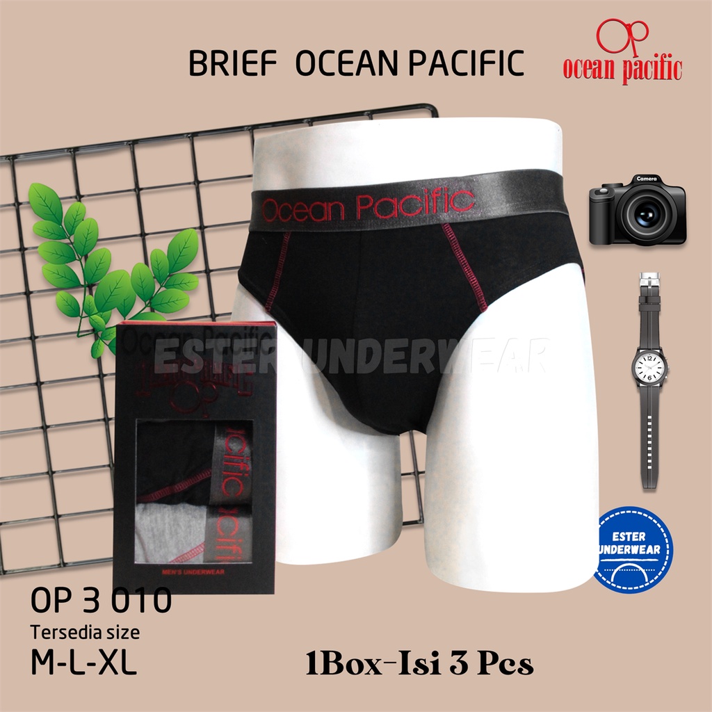 Celana Dalam Pria  OCEAN PACIFIC OP 010 ISI 3 PCS