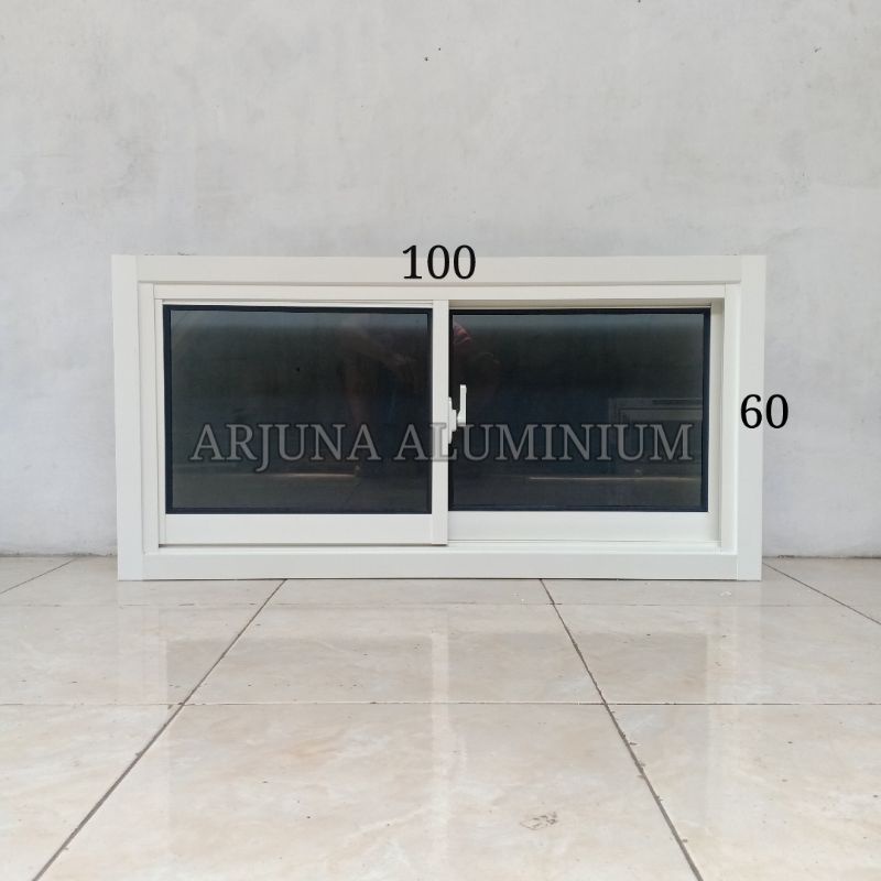 Jendela Sliding Aluminium 1 Set 60x100