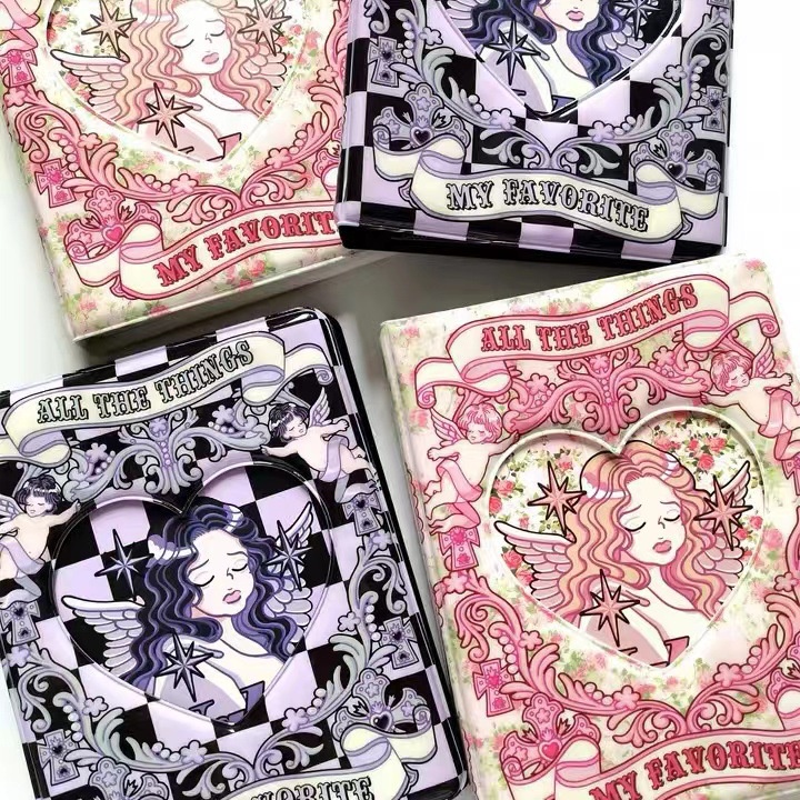 3 Inch 80 Pocket Kapasitas Besar Kotak Ungu Romantic Angel Album Kpop Idol Foto Tempat Kartu Koleksi Buku