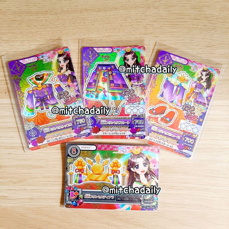 Kartu Aikatsu Jepang Premium Sexy Sakurairo Kaden Hagoromo Princess Coord Miyabi
