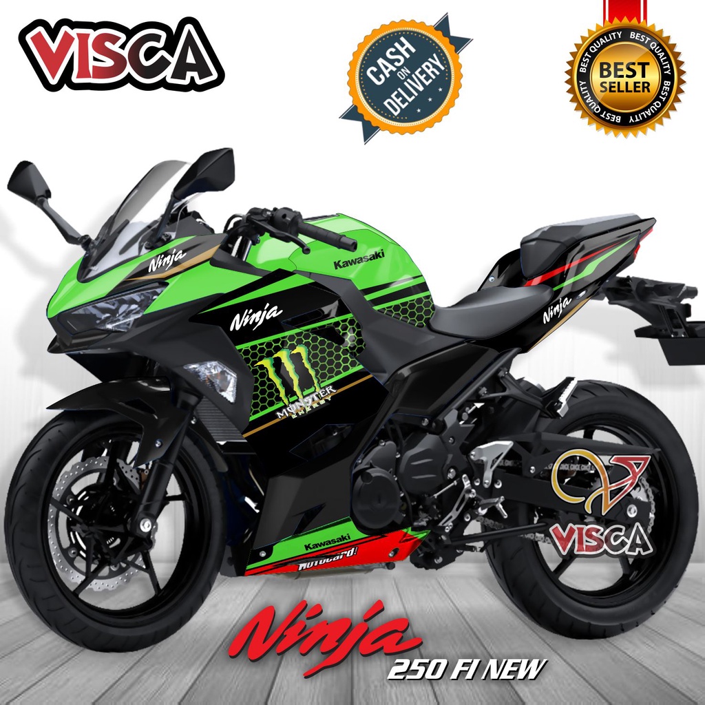 Decal Ninja 250 Fi New Full Body Stiker Ninja 250 Fi Striping Ninja 250 Fi Dekal Ninja 250 New 2018 
