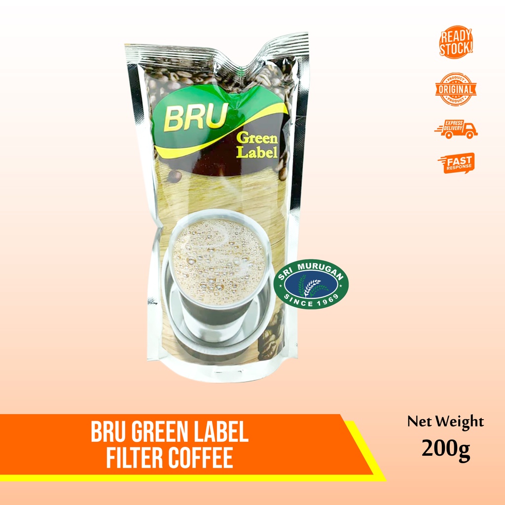 

BRU GREEN LABEL FILTER COFFEE 200g