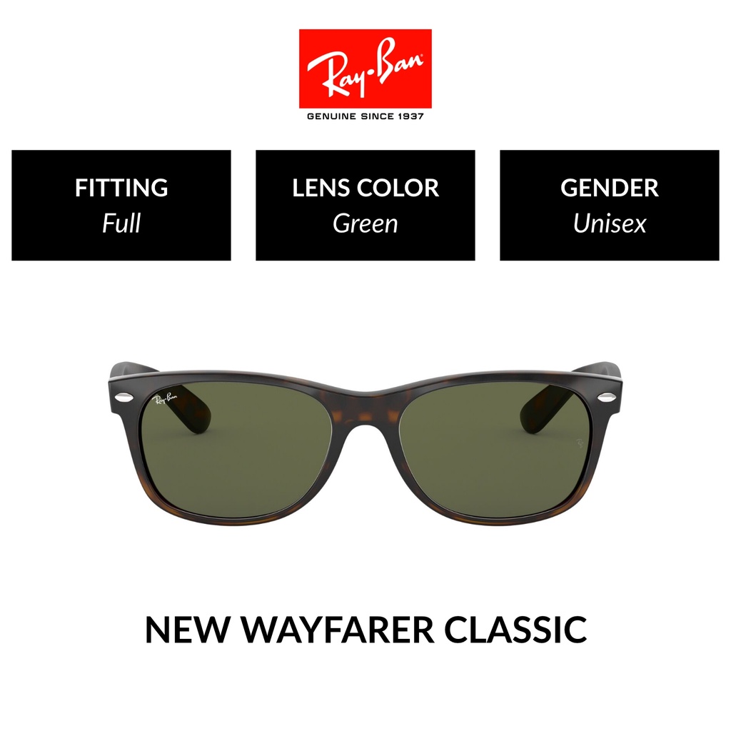 RAY-BAN New Wayfarer | RB2132F 902L | Full Fitting | Sunglasses | 55mm