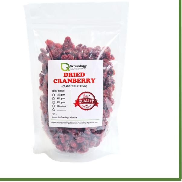 

✬ Cranberry Kering / Dried Cranberry (500 Gram) by Granology ♜