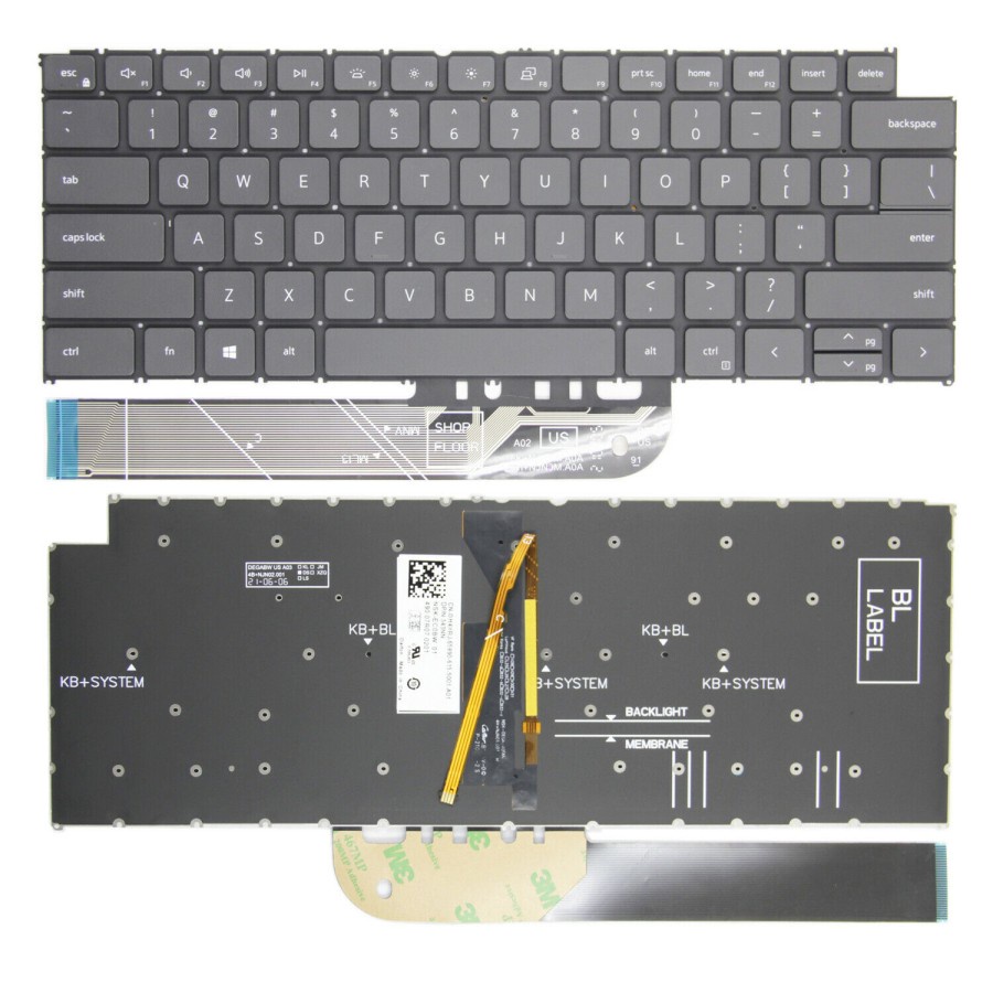 Keyboard Laptop Dell Inspiron 13 5301 5390 5391 7306 7390 Backlit