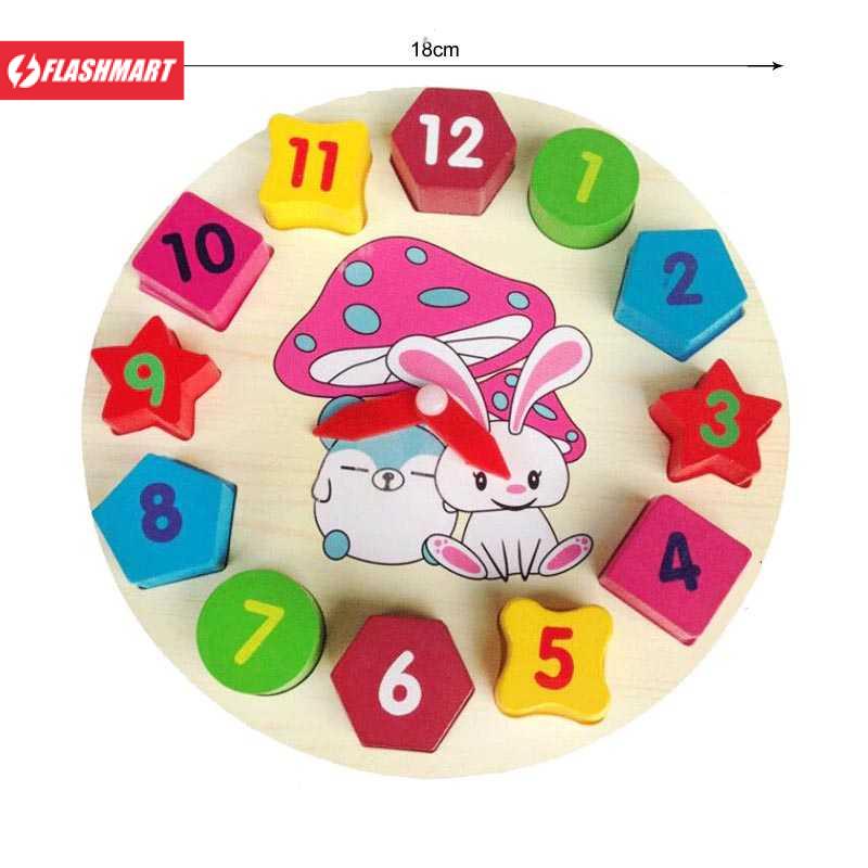 Flashmart Mainan Anak Rabbit Clock Children Toy - HX2807