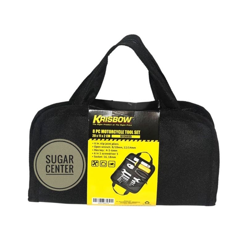 Krisbow Alat Perkakas Motor Set Tool Kit Motor 8 Pcs/Set Perkakas Motor Krisbow/Perkakas Motor