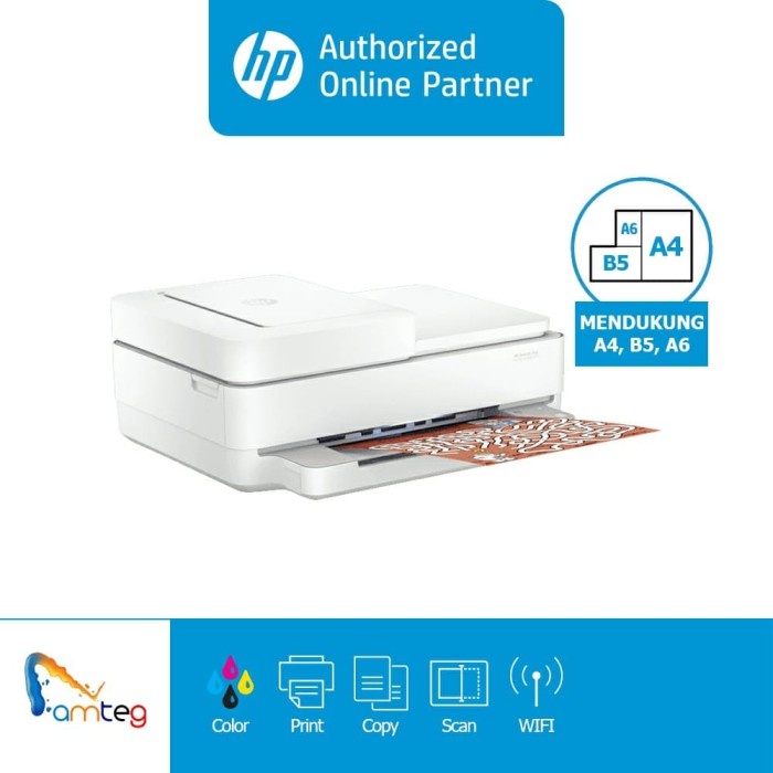HP Printer DeskJet Plus Ink Advantage 6475 AIO [5SD80B]