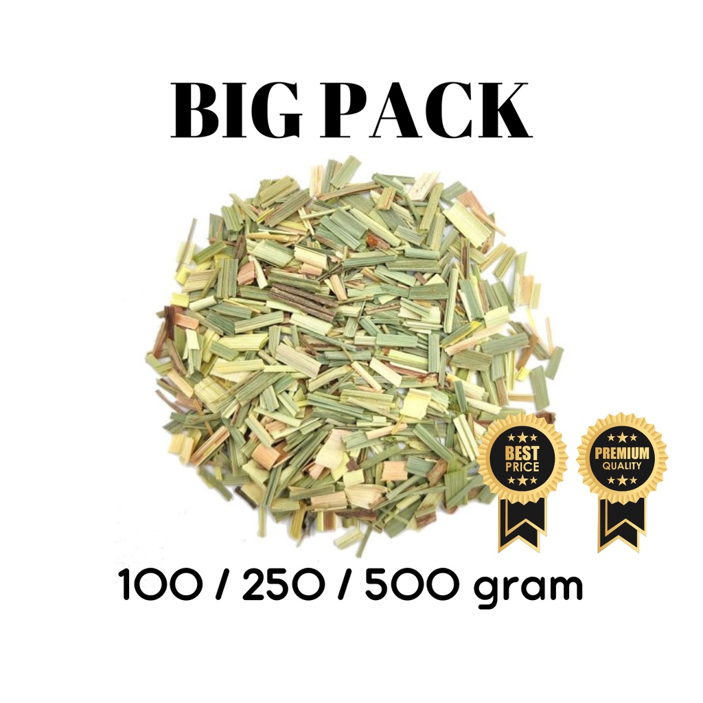 

Bigpack Grosir - Teh Sereh Kering / Lemongrass Tea - Teh Herbal Batang Sereh Kering Organik 100g, 250g, 500g
