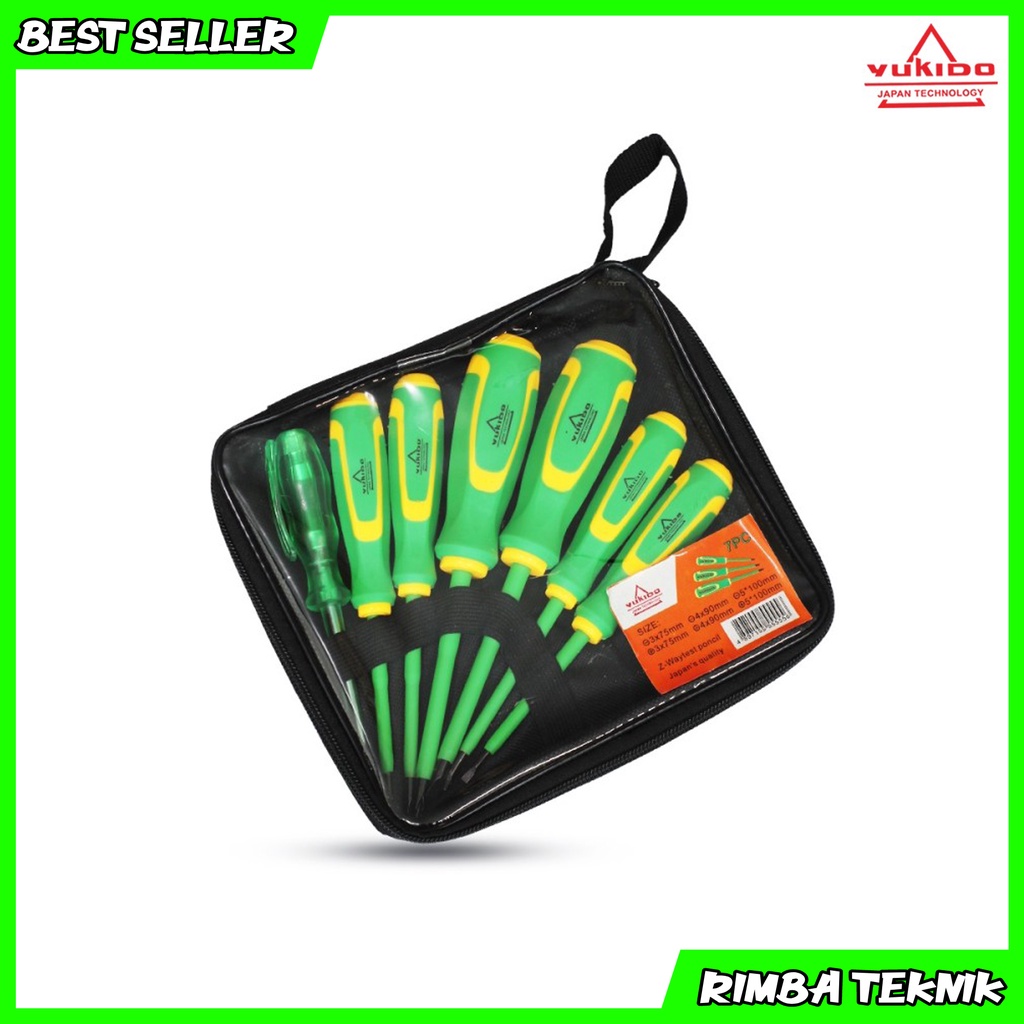 Obeng set 7 plus minus obeng listrik set 9 pcs plus minus dan tespen Elektrik Obeng Tes Pen Kelistrikan