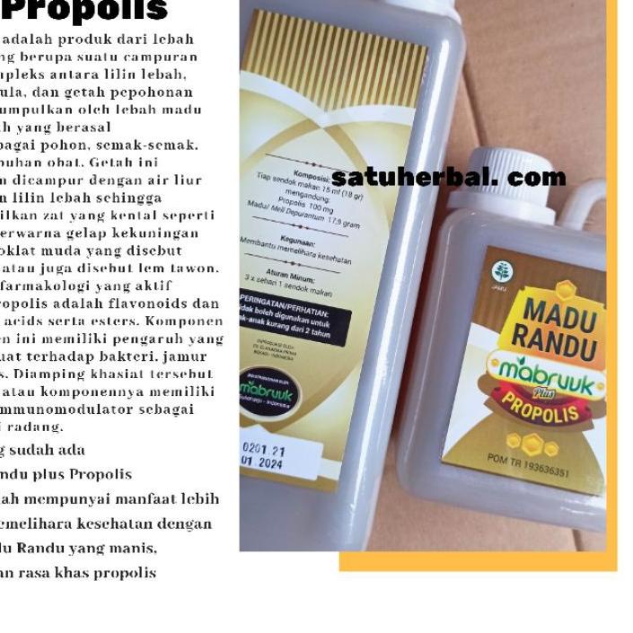 

★ Kemasan 1 Kg : murni asli Randu Propolis Mabruuk ☼