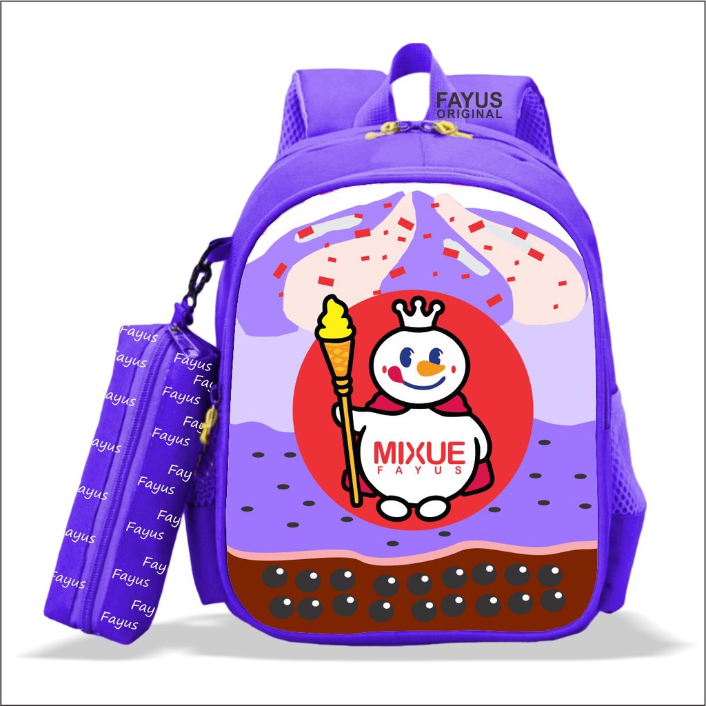 VIRALL  Tas MIXUE tas es krim sekolah ransel anak PAUD TK SD | unisex | laki | perempuan