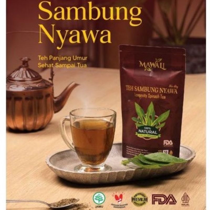 

Teh Sambung Nyawa MAWALI Sambung Nyowo Teh Herbal Alami Organik isi 20 bag