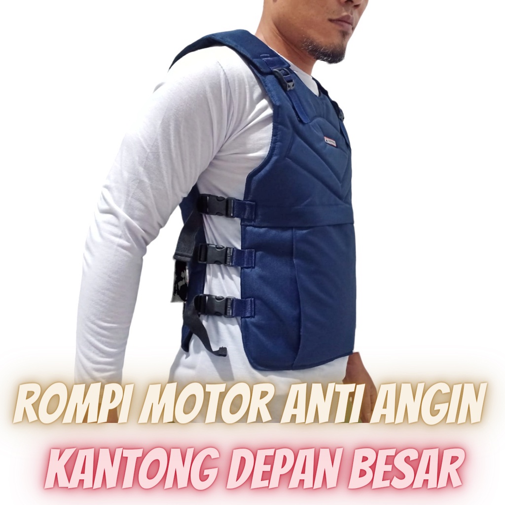 Rompi Pria Anti Angin Body Protector Pelindung Dada dan Punggung