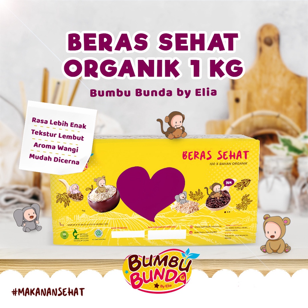 Beras MPASI Bayi Bumbu Bunda Organik / BB Booster MPASI / Beras Pandan Wangi 1 (Satu) KG