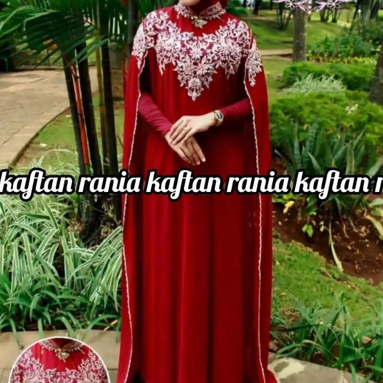 Kaftan Rania/ Kaftan Ceruty/Bebydol Kaftan Rania Kaftan Wanita Terbaru / Kaftan Cape Rania / Kaftan 