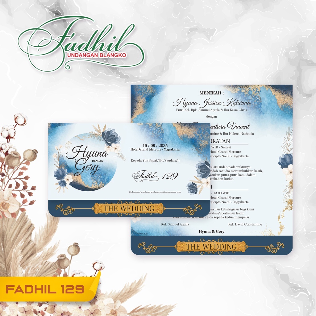 FADHIL 129 Blanko Undangan | Free File Setting