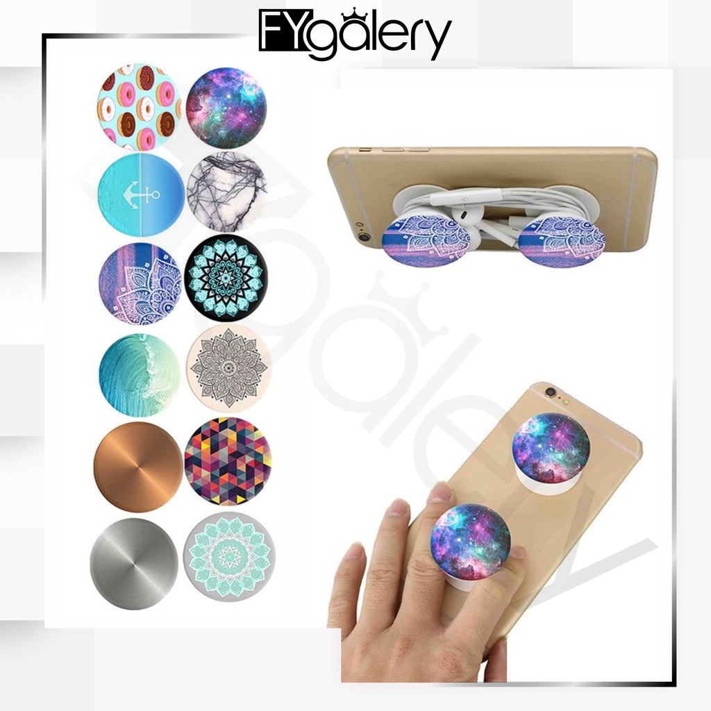 FYGALERY POP SHOCKET POPSHOCKET RING STAND RINGSTANT HP Aksesoris Handphone