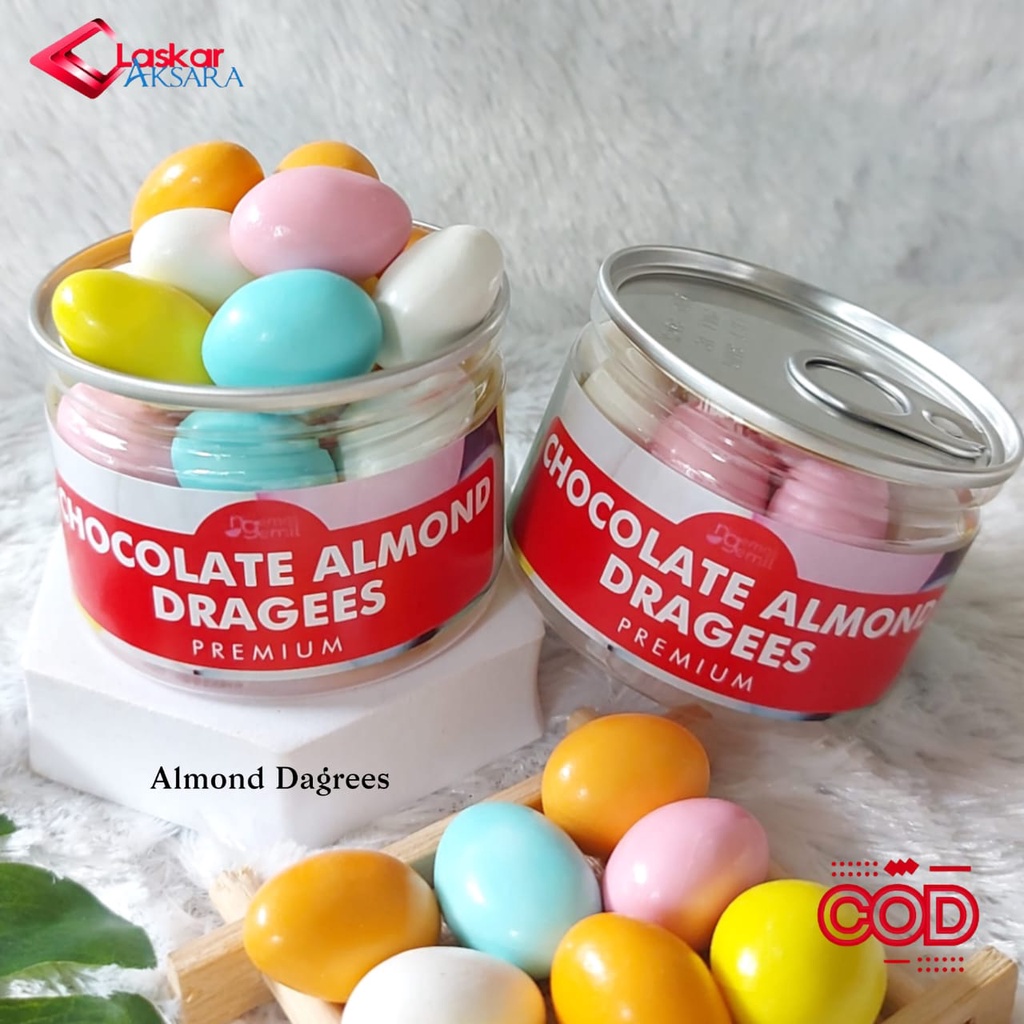 

Can - Chocolate Almond Dragees Coklat Turki Coklat isi Kacang Almond / Premium