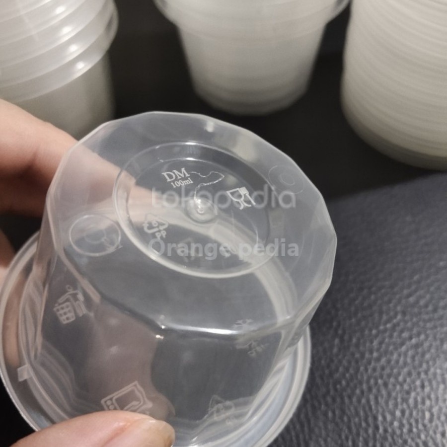 CUP SAMBAL 100 ML - AGAR2 - THINWALL CUP MERPATI 100ML - ISI 25 SET