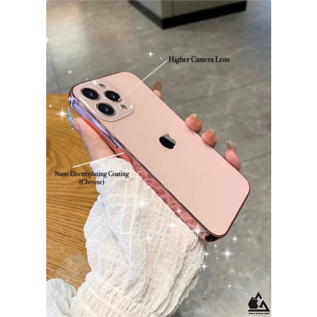 PREMIUM PRO LUX AG GLASS CASE MATTE FOR iPhone 14 PRO MAX PLUS 13 PRO MAX 12 PRO MAX Mini 11 PRO MAX SERIES Dove CHROME KROM TEMPERED GLASS LENS LENSA CAMERA KAMERA iPhone STEEL PRO FROSTED NANO ELECTROPLATING SOFTCASE HIGH CLASS SILIKON SOFT CASE MEWAH