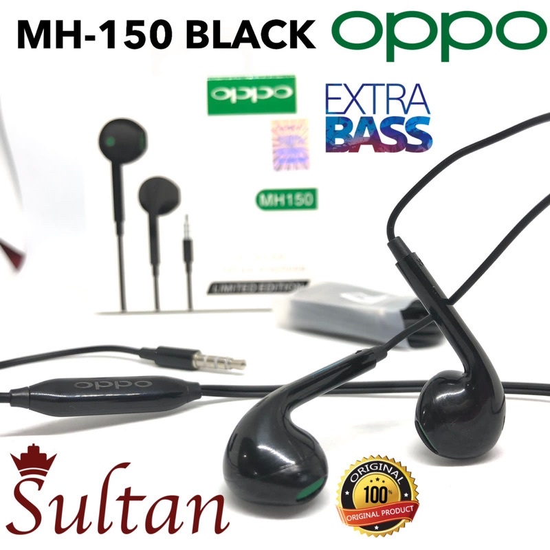 HANDSFREE OPPO MH150 BLACK EDITION EXTRA BASS PROMO by smoll