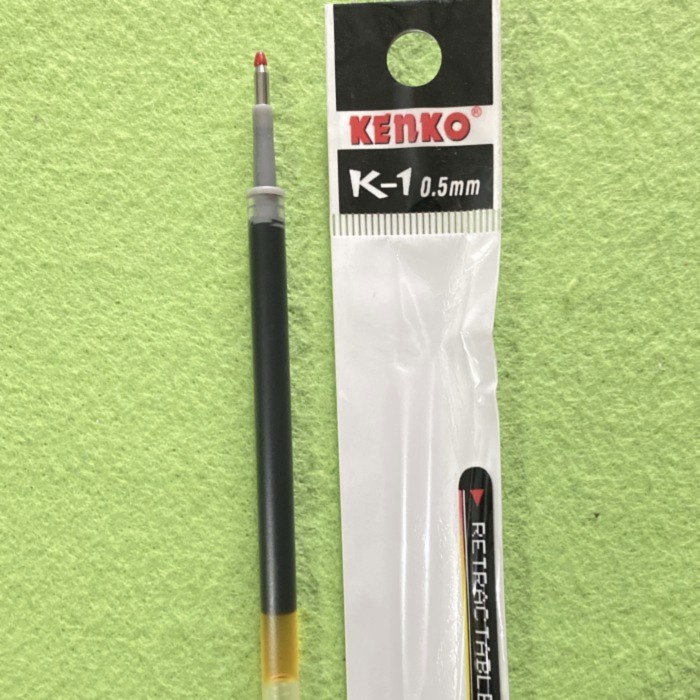 

REFILL GEL PEN K-1 KENKO 0,5 MM TINTA HITAM/ 1 BOX ISI 24 PCS