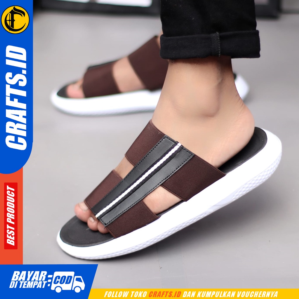 Sandal Slide Pria Sendal Slop Casual Crafts Hendrix