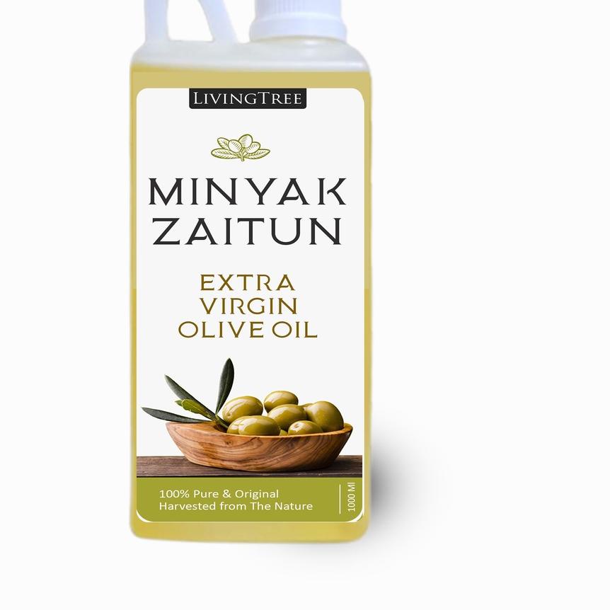 

★ Minyak Zaitun Asli 1Liter Extra Virgin Olive Oil 100% Original | Bisa Diminum ➧