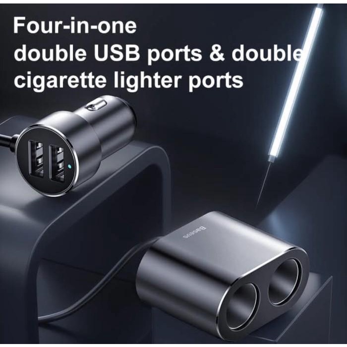 Car charger Dual Lighter Baseus