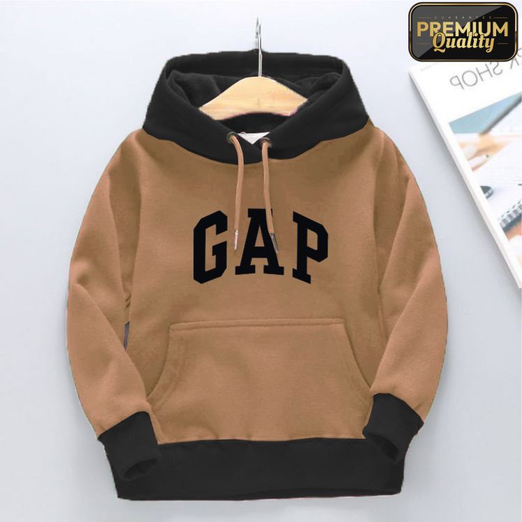 G A P Sweater Hoodie anak 6-11 Thn Laki-laki perempuan LOGO BORDIR FLEECE TEBAL