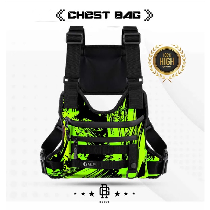 tas dada pria rompi pelindung dada chest bag tactical chestbag motor