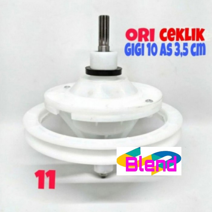 Gearbox Mesin Cuci No.11 Model Sharp ORI AS GIGI 10 3,5 cm/Ceklik