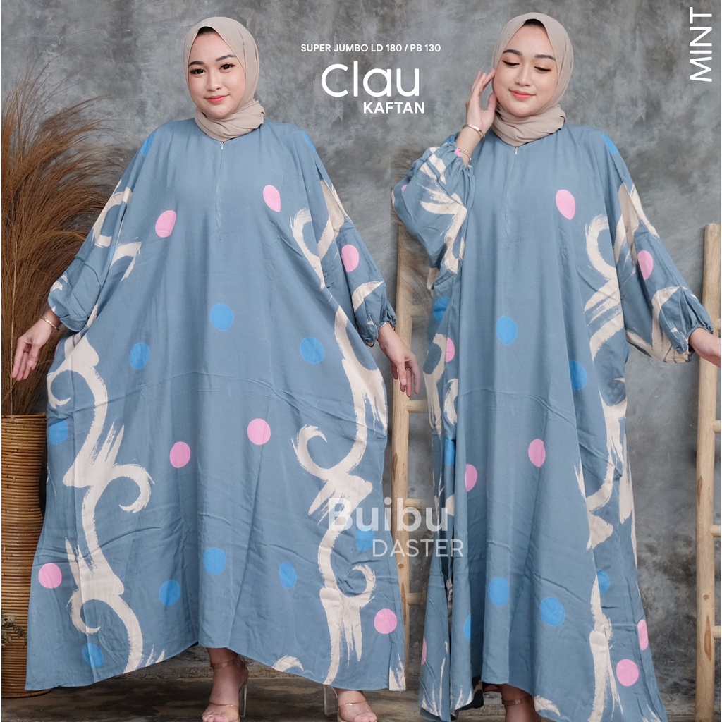 DASTER ARAB JUMBO LD 180 CM LOWO KAFTAN BIG SIZE XXXXL BUMIL BUSUI FRIENDLY RESLETING DEPAN KAIN RAYON TEBAL