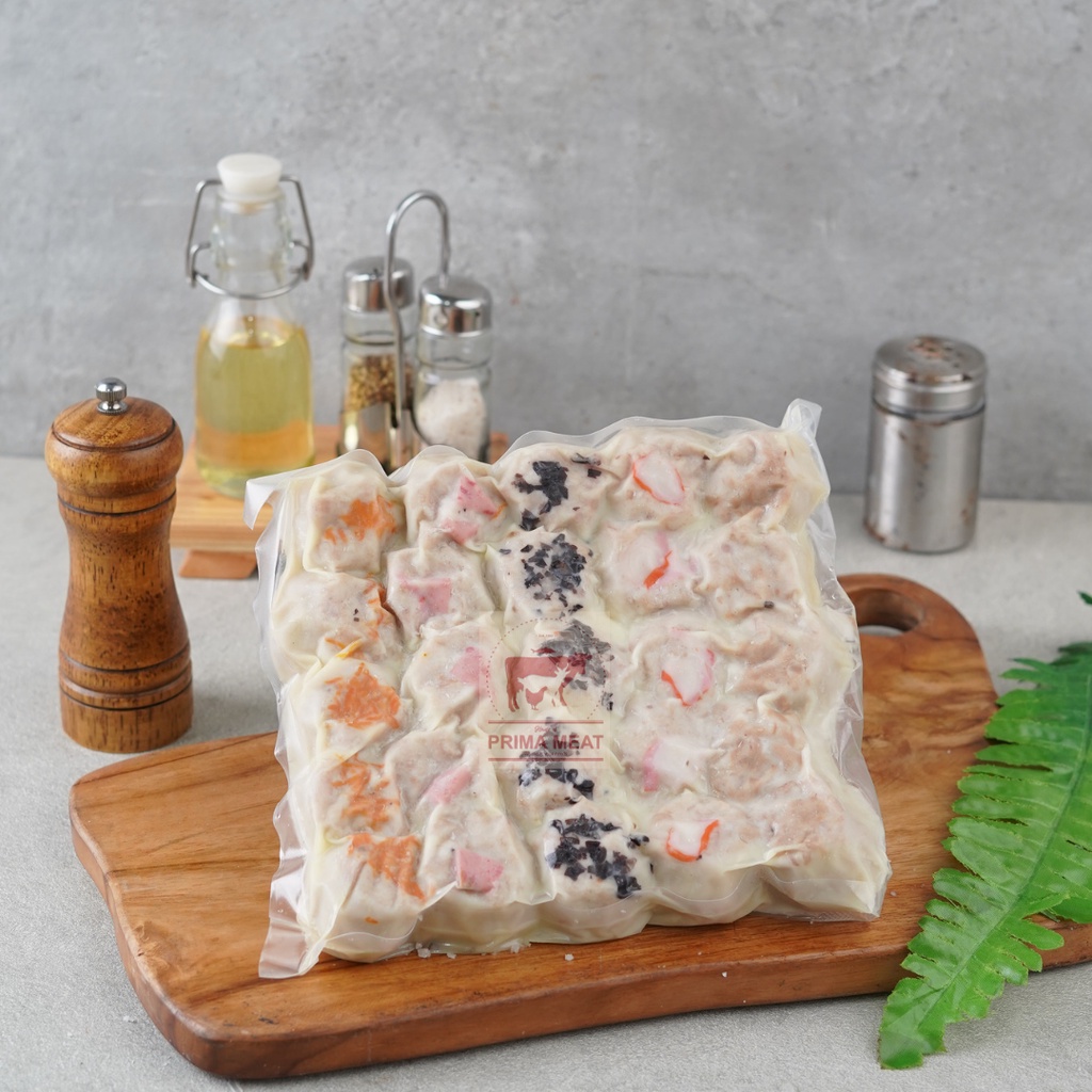 

Dimsum Ayam Reguler Mix BITE Aneka Toping 25pcs