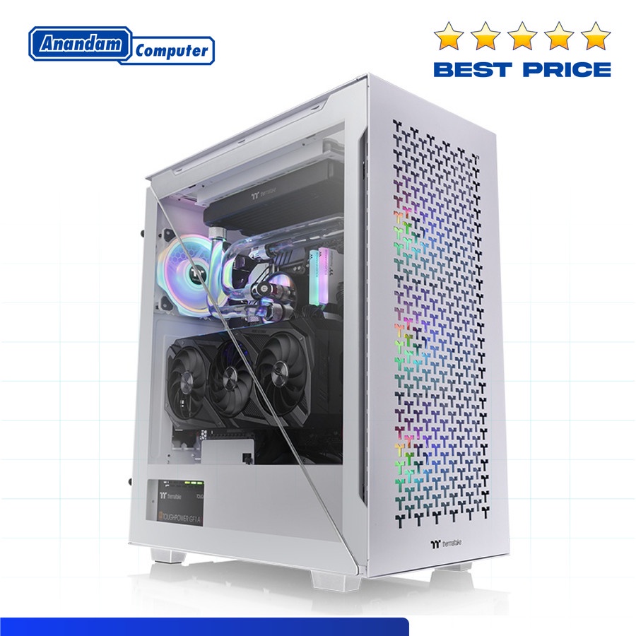 Casing Thermaltake Divider 500 TG Air White Snow Mid Tower Chassis