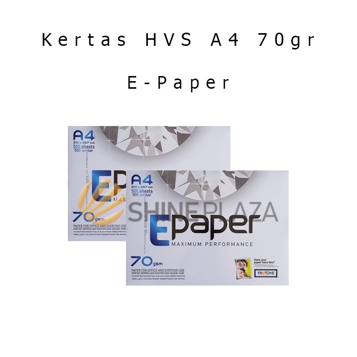Kertas HVS A4 70gr 70gsm E Paper - Kertas Print Fotocopy Putih 70 gram gsm EPaper