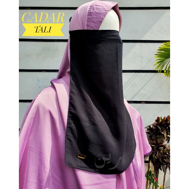 CADAR TALI / CADAR KARET / Cadar siffon Jetblack / Cadar Bandana