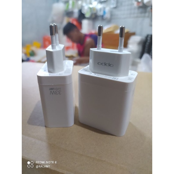 Adaptor Batok Kepala Charger Oppo 33W Fast Charging Original