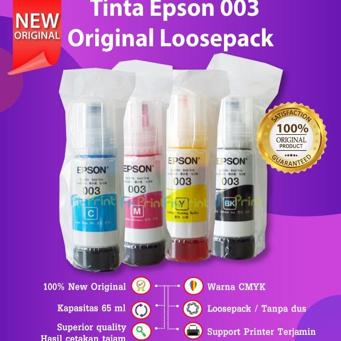 Tinta Epson 003 Original Refill Printer L1210 L1250 L3110 L3210 L3250