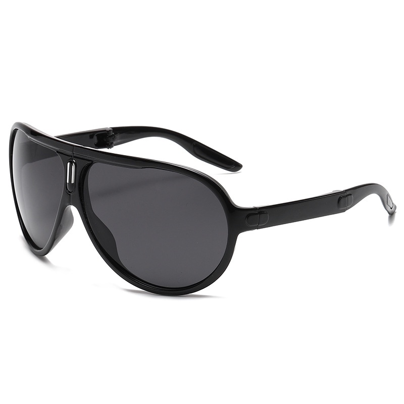 Kacamata Hitam Lipat Wanita Pria Sunglasses Anti UV Unisex Model Terbaru Kaca Mata Fashion Korea KM 12