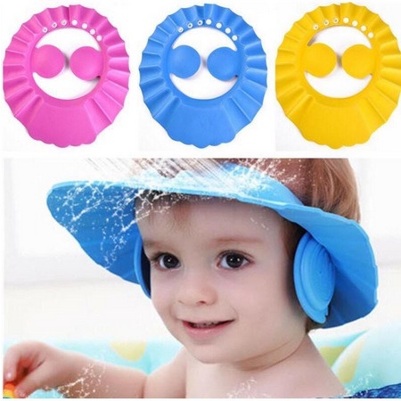 Topi Keramas Anak Bayi Pelindung Mata Kids Shower Cap