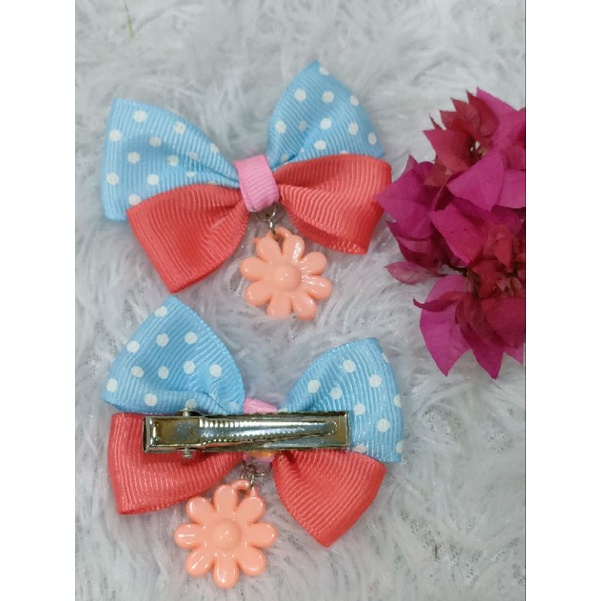 Jepit pita motif lucu juntai isi 1pcs