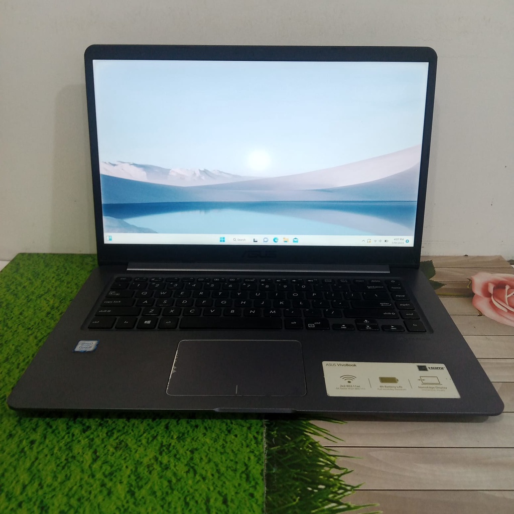 Laptop Asus Vivobook X510UF Core i5 gen 8 RAM 8GB SSD 128GB Nvidia MX130 2GB Slim Mulus