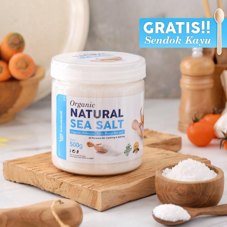 

♔ Sea Salt Pure Organic Garam Laut Alami Premium Natural Asli 100% / Seasalt Fine Grain Organik non GMO Garam Mpasi Halus ➬