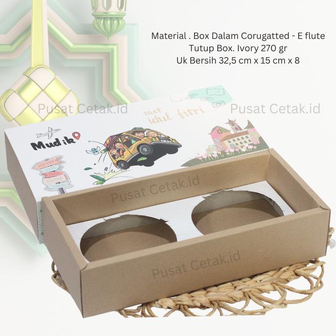 

Box/Hampers Tema Lebaran Packaging Parsel Idul Fitri Dus Kue Ekslusif