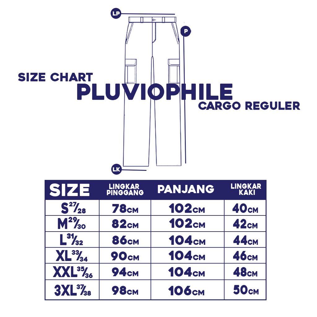 Pluviophile - Long Cargopants celana cargo panjang reguler - Green Army