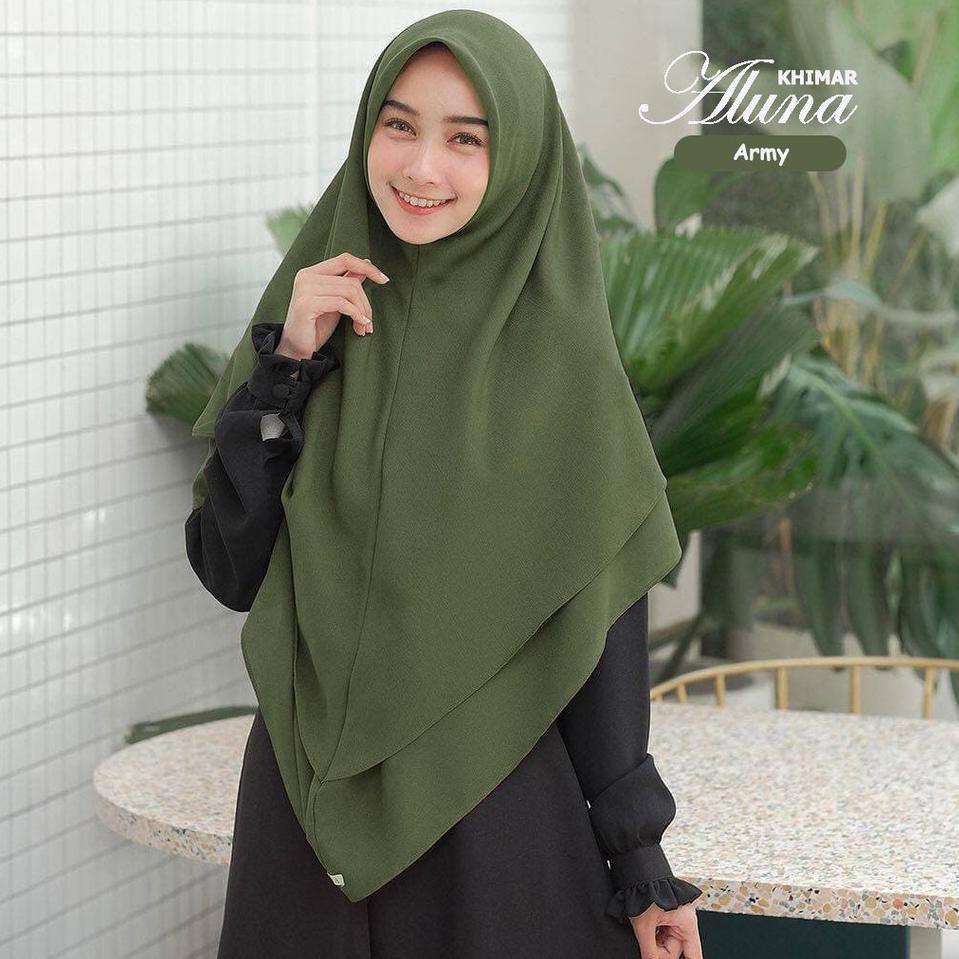 ✵ Khimar syari Zayra aluna hijab dua layer / jilbab syari jumbo / kerudung syari khimar / instan hij