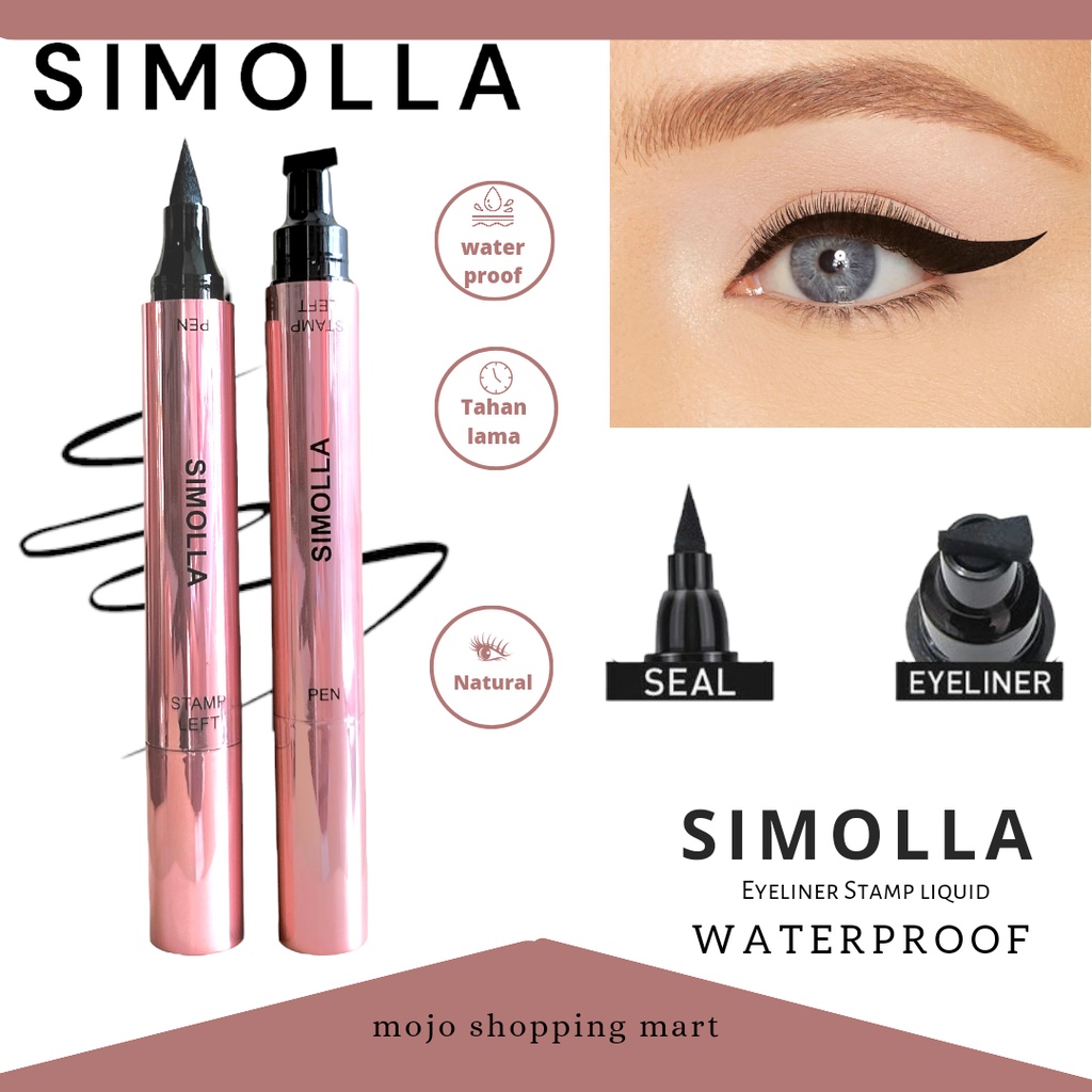 PAKET BUNDLING SERI 03 EYESHADOW MOJOCANTIK &amp; BRUSH EYESHADOW &amp; EYELINER STAMP SIMOLLA + LIPCREAM EXCLUSIVE + EYEBROW BOBEINI BROWN